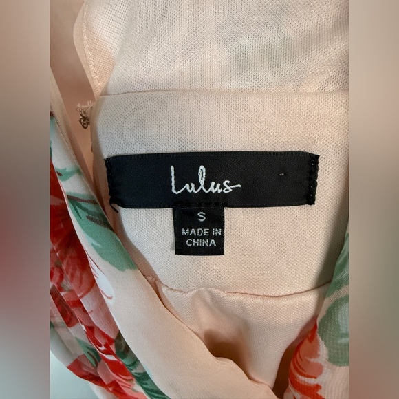 Garden Meandering Blush Floral Print Maxi Dress Size Small - Picture 7 of 9